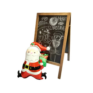 Wooden Chalkboard, Rustic Foldable Wood Black Board Free Standing Folding Wooden A Frame BlackBoard for Sale