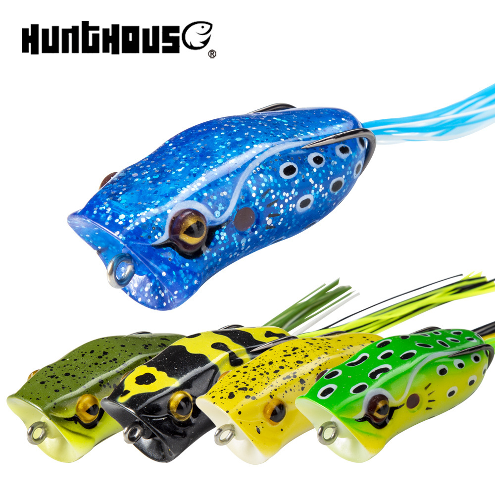 oem premium freshwater topwater hollow body frog bait fishing lures 60mm 15g wopper plopper frog lure