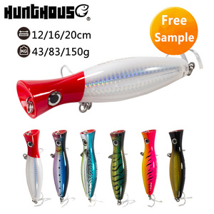 Hunthouse Big Popper Fishing Lures Tuna Hard Bait big game trolling hard plastic fishing 12cm 16cm 20cm gt popper