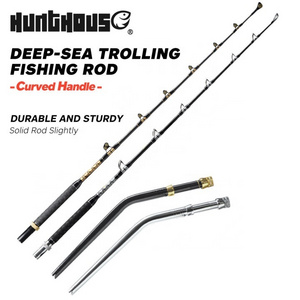 Hunthouse Heavy Trolling Rod Big Game Rods Adjustable handle 1.8m/6ft Deep Sea Boat Tuna Trolling Fishing Rod