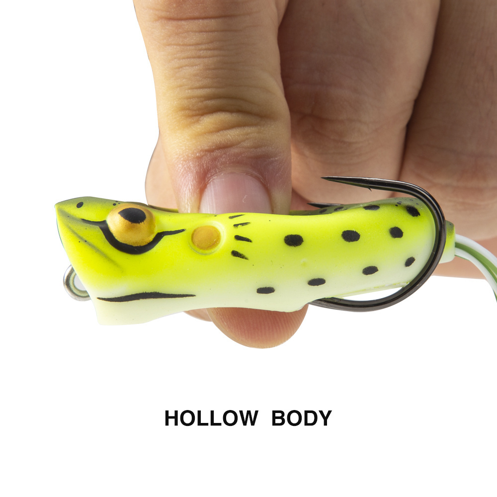 Custom 1pc realistic rubber soft frog fishing lure 16g/60mm soft bait topwater frog lure for Snakehead