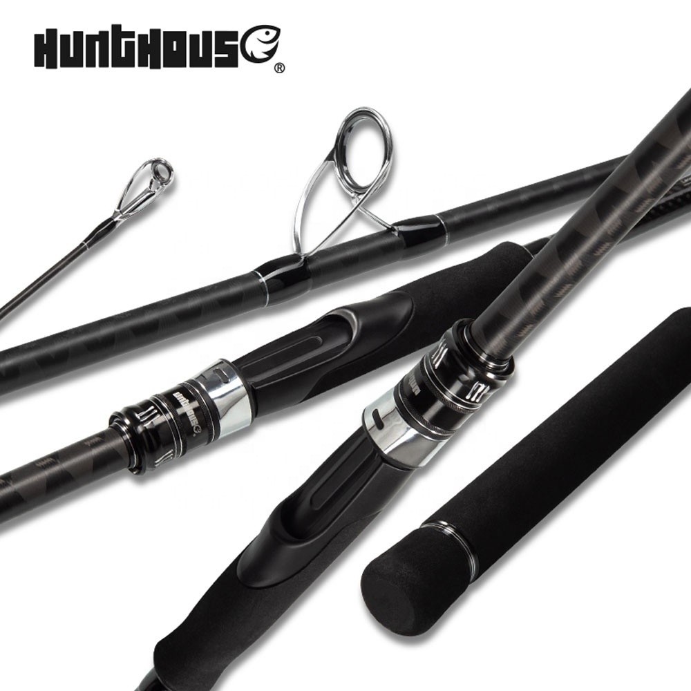 Hunthouse   3.0m  3 Sections  30T Carbon Fiber Sea Bass Rod   Fuji Guidrs Spinning Fishing Sea Bass Rod