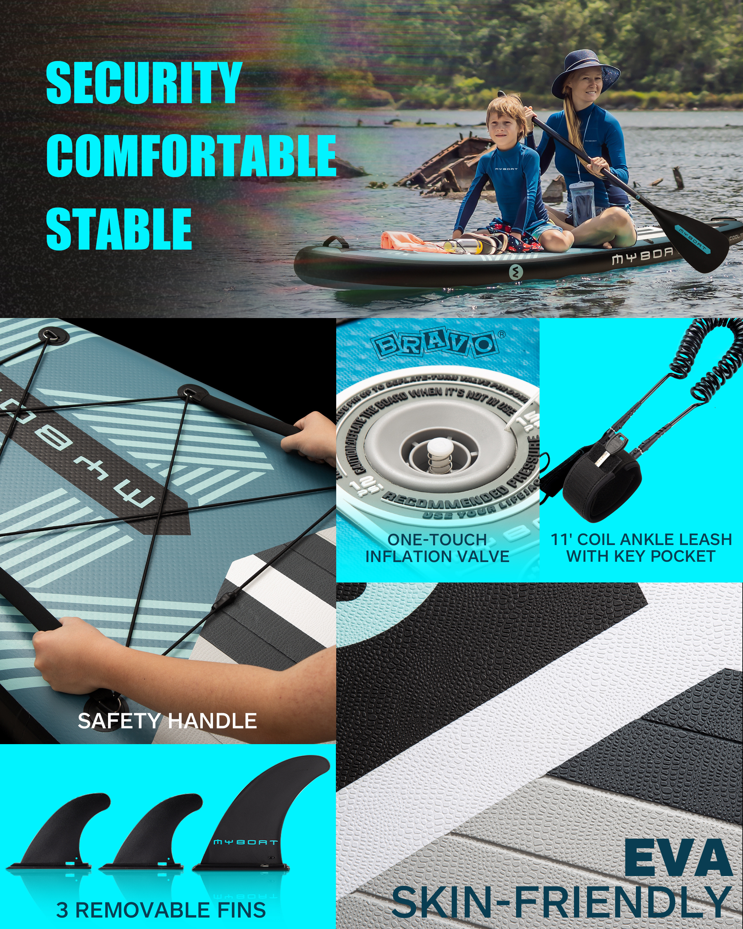 Wholesale Sup Board 11' Sup Stand Up Paddle Board Surfboard Waterplay Surfing fishing Inflatable Padel Surfboard