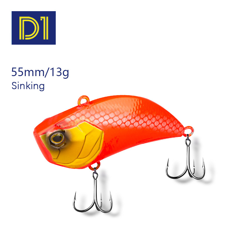 Hunthouse 55mm/13g VIB fishing lures with 3D eyes saltwater bass fishing lures sea bass fishing trap