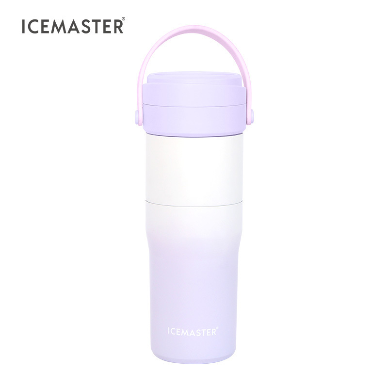 Custom New Arrival Coffee Stainless Steel 304 PP Large Capacity Lilac color Portable Camping water ice bottle cooler  for Unisex