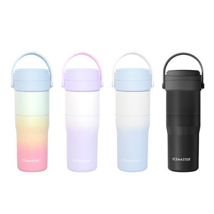 Custom New Arrival Coffee Stainless Steel 304 PP Large Capacity Lilac color Portable Camping water ice bottle cooler  for Unisex