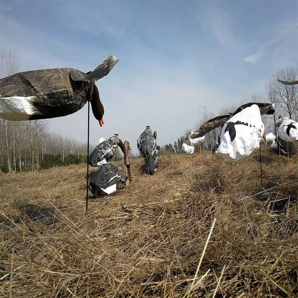 Wholesale mechanical motion flapping wing snow goose decoys tyvek wind sock goose decoy for hunting wind sock