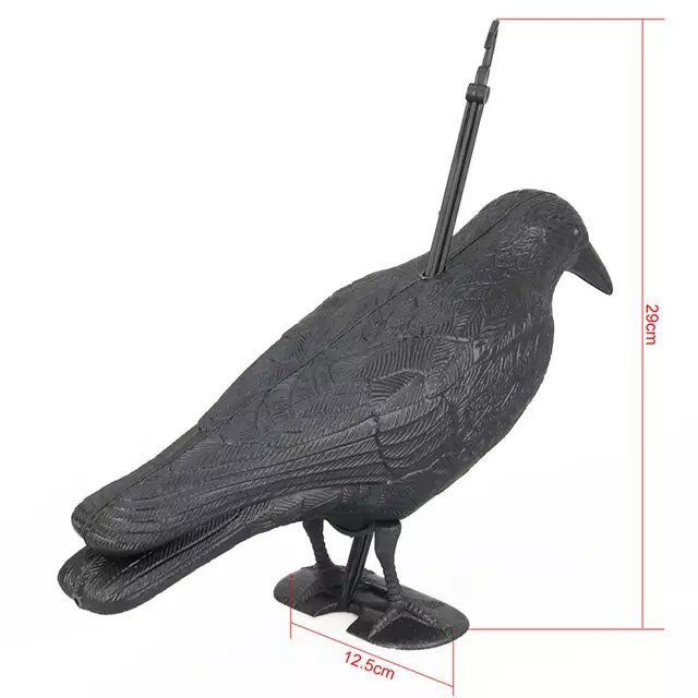 Outdoor hunting decoy Plastic black crow