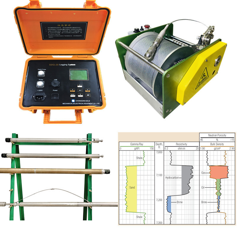 Water Well Logging Equipment and Electric Wireline Borehole Logging Equipment System For GR and SN