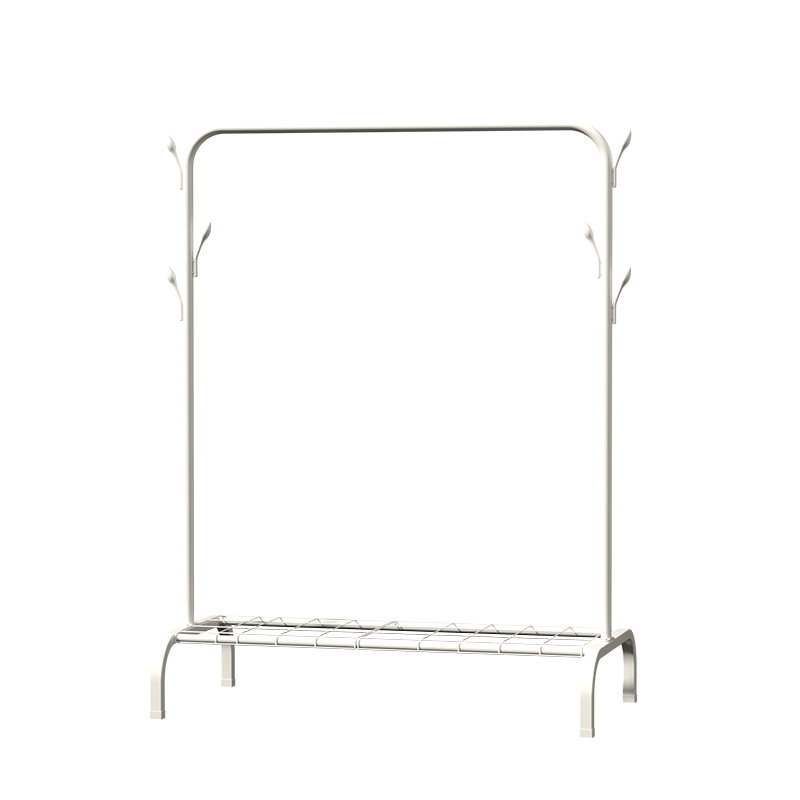 Modern Metal Clothes Hanging Rail And Hook Clothing Coat Dress Shirt Garment Stand Coat Rack Stand