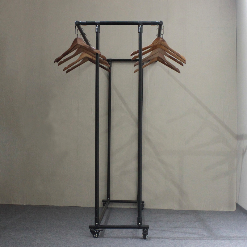 huohua modern appearance strong and durable metal clothes rack with stand