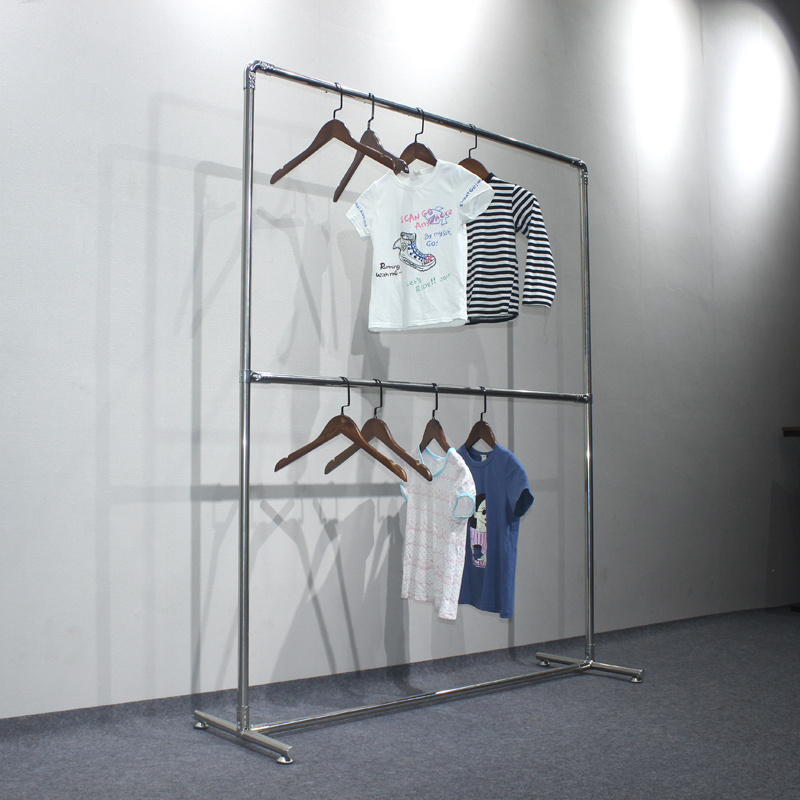 huohua Department stores Stainless steel wall clothes rack