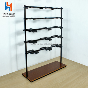 Huohua wholesale newest modern durable black metal multilayer cheap shoe rack