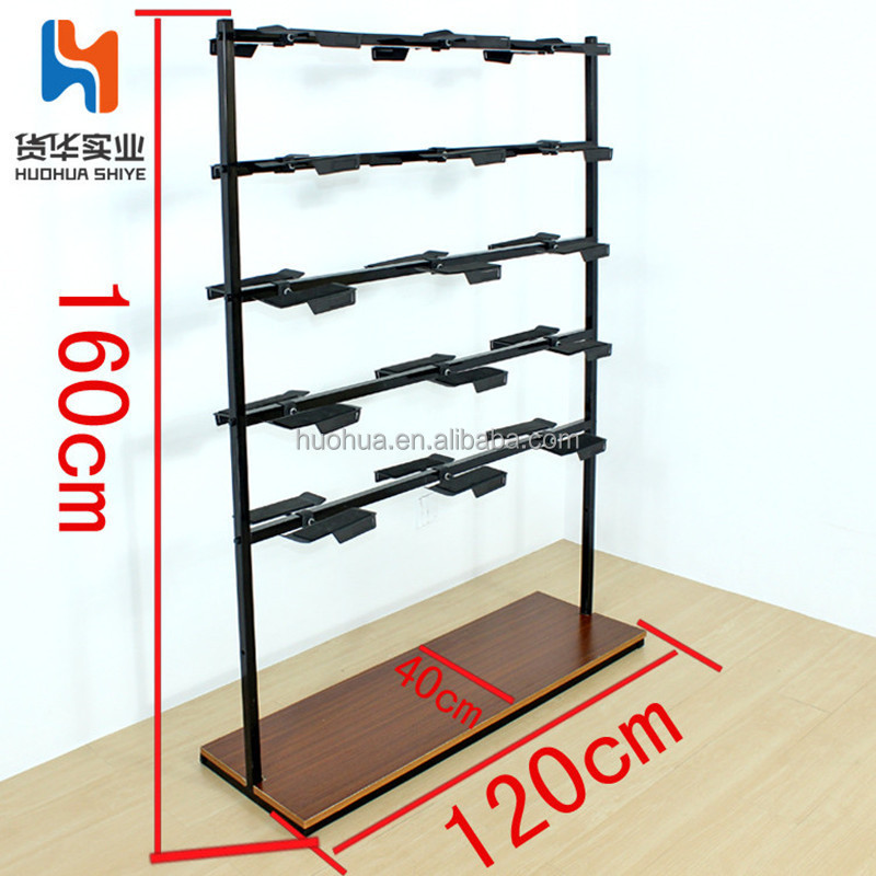 Huohua wholesale newest modern durable black metal multilayer cheap shoe rack