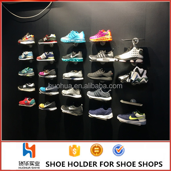 huohua modern appearance high quality shoe display ideas