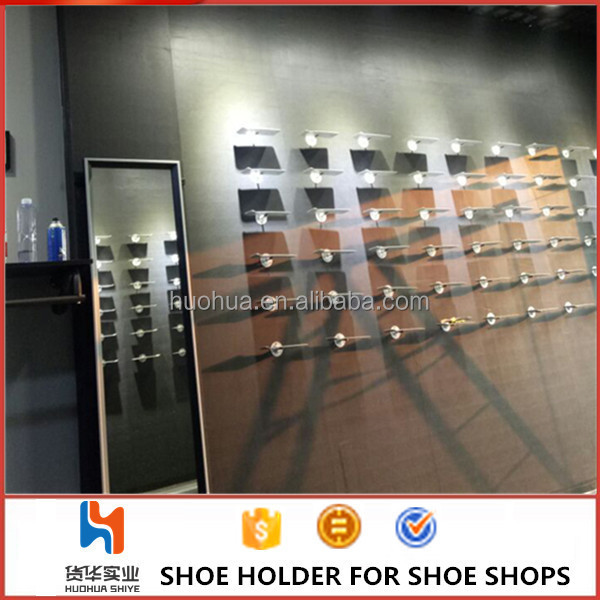 huohua modern appearance high quality shoe display ideas