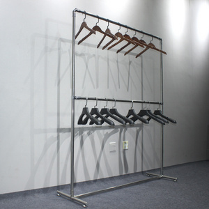 huohua Department stores Stainless steel wall clothes rack