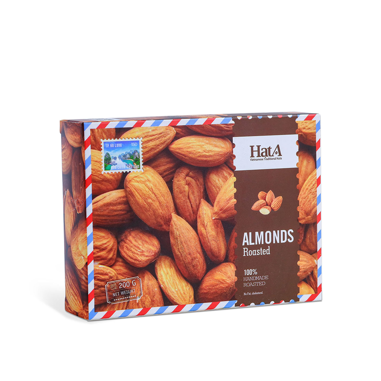 High Quality Wholesale factory lowest price roasted almonds Made In Vietnam 200g Per Box Hat A Brand