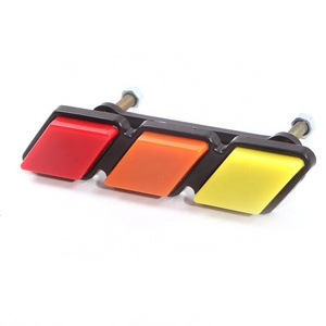 car decoration auto parts acrylic tri-color grill badge emblems fit for toyota tacoma