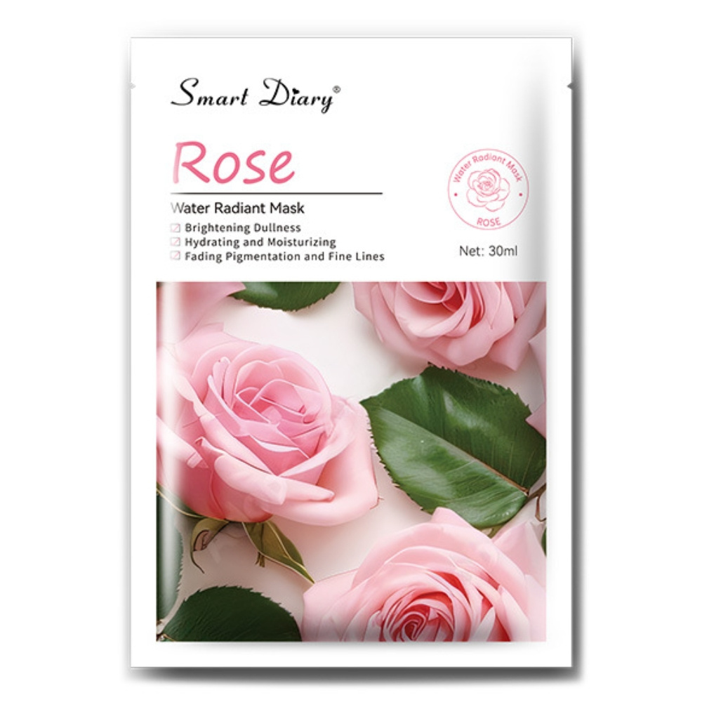 Rose essential oil mask factory customized, specially developed for whitening skin care moisturizing skin mask