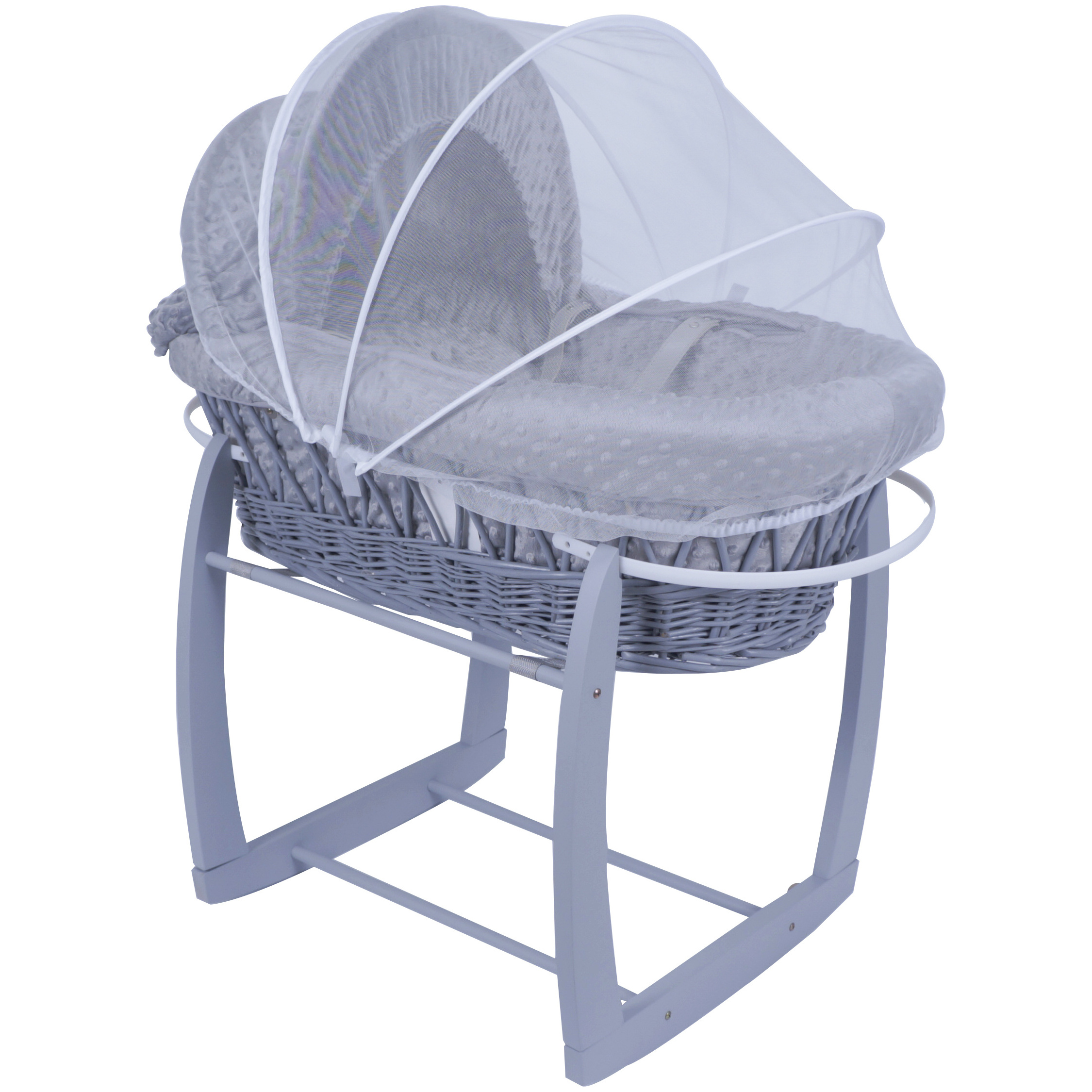 Handmade Traditional Cornhusk/Water Hyacinth Basket For Baby, Ethiopian Moses Basket, Rattan/Bamboo Basket With Bedding/Stand