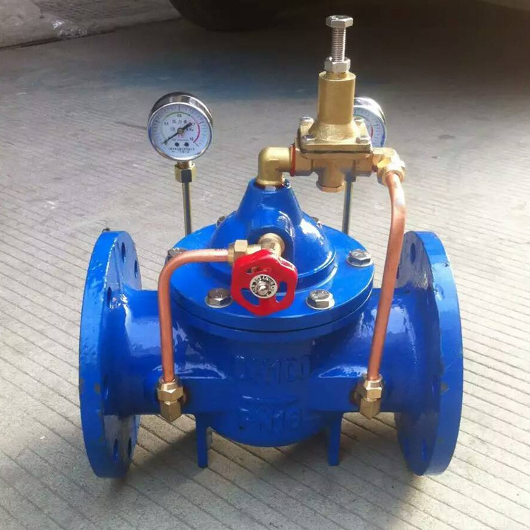 DN50 65 80 100 150 200X-16Q Hydraulic Pilot Operated Fire Tap Water Flow Control Pressure Reducing Valve