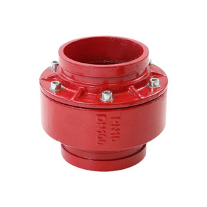 Pn10 Pn16 QT450 Red Color One Way Spring Loaded Grooved Swing Silent Check Valve For Fire Pipe Fittings