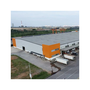 Heat Insulated Prefab Light Shed Steel Structure Workshop/ Shopping Mall/ Steel Frame Warehouse