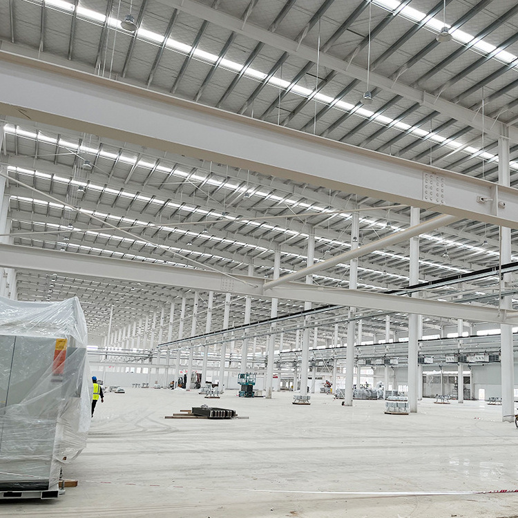 Heat Insulated Prefab Light Shed Steel Structure Workshop/ Shopping Mall/ Steel Frame Warehouse