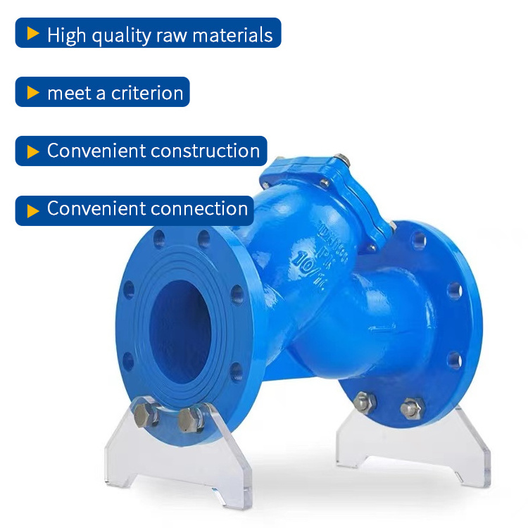 Hot Sale Stainless Steel Ductile Iron Y-shaped Flange GL41H Filter Valve for Sewage Pipelines