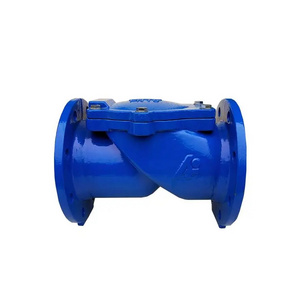 Manual Flange Flapper Swing Rubber Disc Hydraulic Check Valve Price for Water OEM and OBM Supported