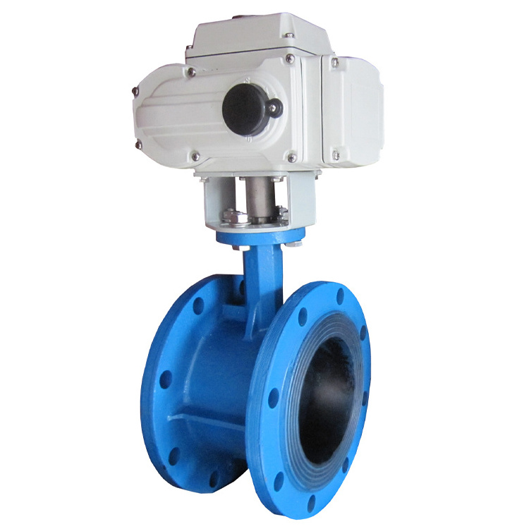 Hot Selling High Precision 220v 24V DC Switch Motor Control Clamp Type Electric Butterfly Valve