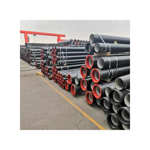 Black/Red Round Cement Coating Thickness EN545 DN250 Flanged Ductile Cast Iron Pipe 10 inch