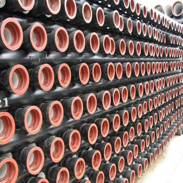 Black/Red Round Cement Coating Thickness EN545 DN250 Flanged Ductile Cast Iron Pipe 10 inch