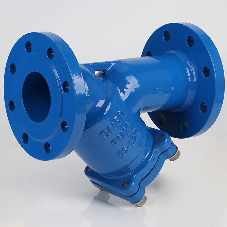 Hot Sale Stainless Steel Ductile Iron Y-shaped Flange GL41H Filter Valve for Sewage Pipelines