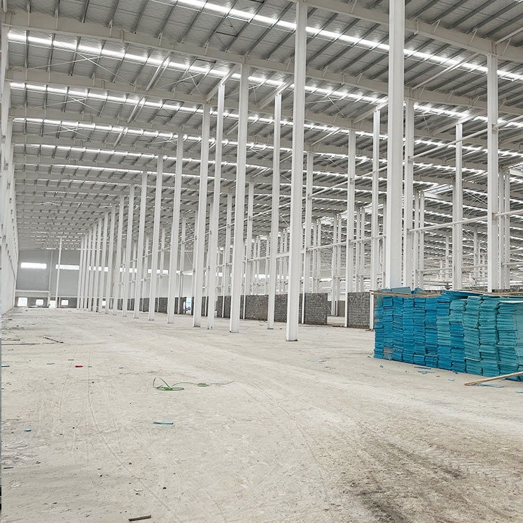 Heat Insulated Prefab Light Shed Steel Structure Workshop/ Shopping Mall/ Steel Frame Warehouse