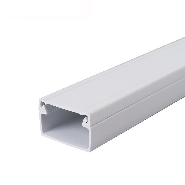 20x10 PVC Panel Wiring Ducts Trunking Plastic Rectangular Channel Raceway for Wall for Wall Tubes Genre