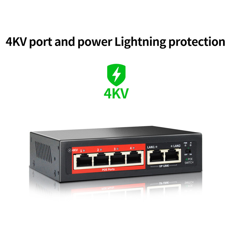 8 Port 100Mbps IEEE802.3af POE Switch/Injector Power over Ethernet Network Switch for IP Camera VoIP Phone AP devices 108POE-AF