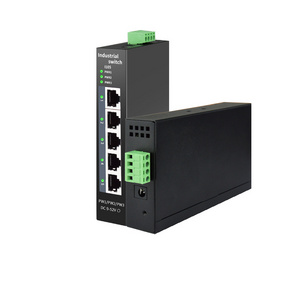 Industrial Ethernet Switch 10/100mbps Network Port DIN-RAIL SUPPORT Base-T  IP40 Fanless Industrial Network Switch