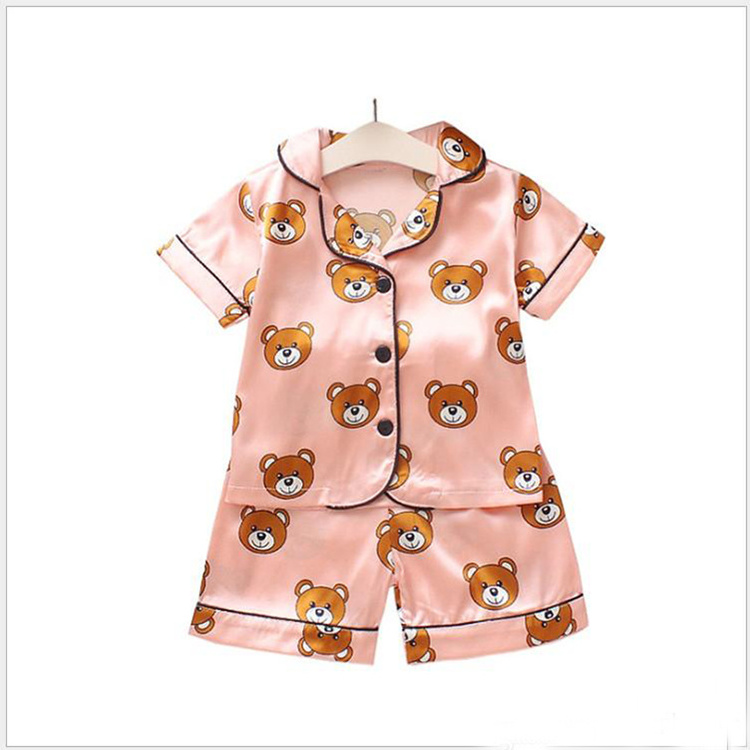 Wholesale 2020 children short sleeve sleepwear kids cartoon pajamas sets boys pajamas sleepwear