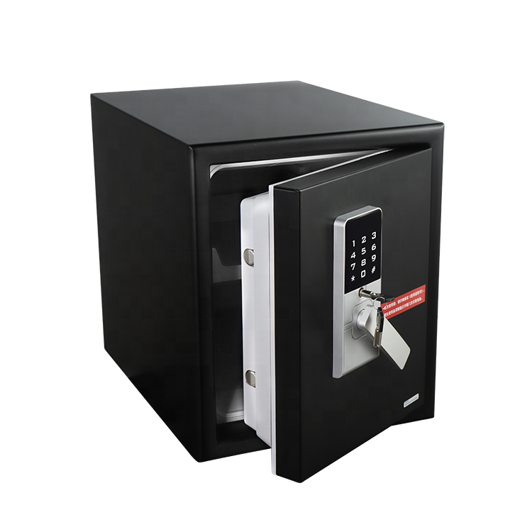 Full Steel Shell Money Compartment Fingerprint Secret Hidden Luxury Lock Hotel Vault Small Office Safes Boxes