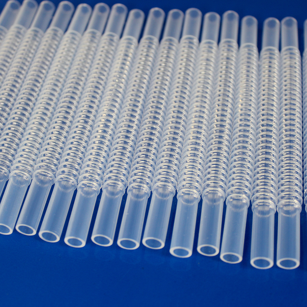 Transparent FEP F46 Corrugated Tube FEP/PFA Corrugated Tubing Corrugated FEP Tubing