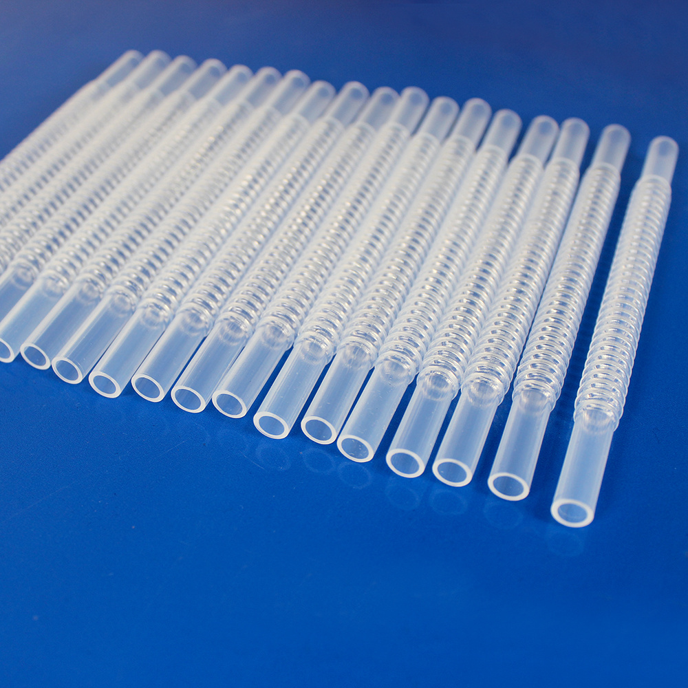 Transparent FEP F46 Corrugated Tube FEP/PFA Corrugated Tubing Corrugated FEP Tubing