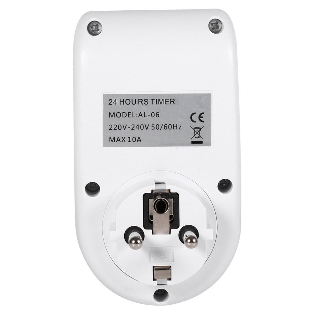 High Quality AL-06 220V 24 Hour Plug-in Mechanical Indoor  LCD Digital  Plug In Timer Socket