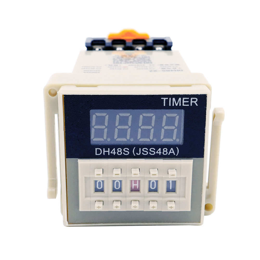 High Quality DH48S 1Z 2Z 12V 24V 0.1s~99H digital cycle delay Timer Relay  Switch