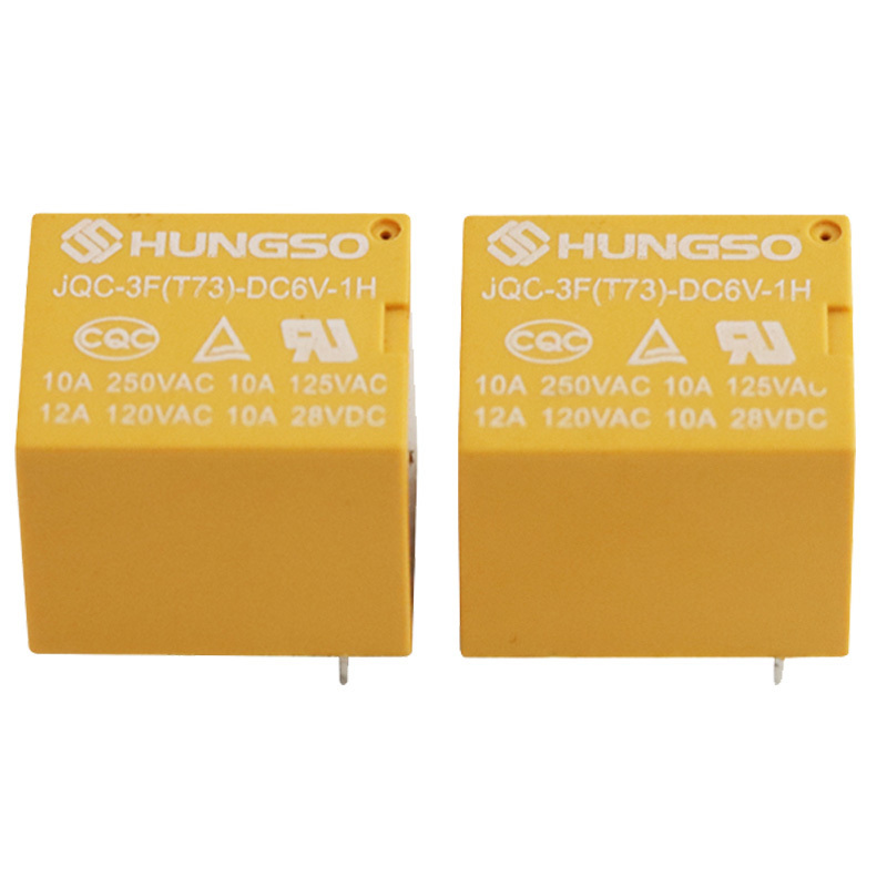 Hungso JQC-3F 12V 1Z 10A 5pin T73 sealed mini PCB Relay