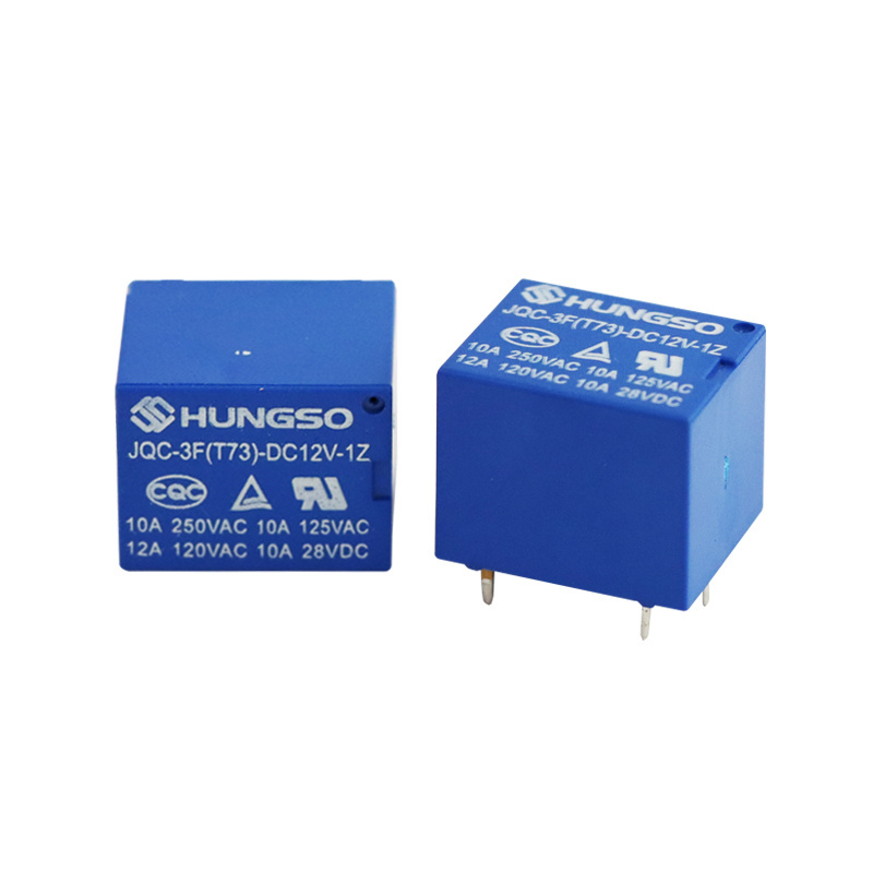 Hungso JQC-3F 12V 1Z 10A 5pin T73 sealed mini PCB Relay