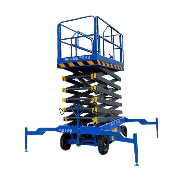 IHURMO 500kg 1000kg load 4-22m scaffolding electric mobile mini hydraulic miniature scissor lift for sale with wheels