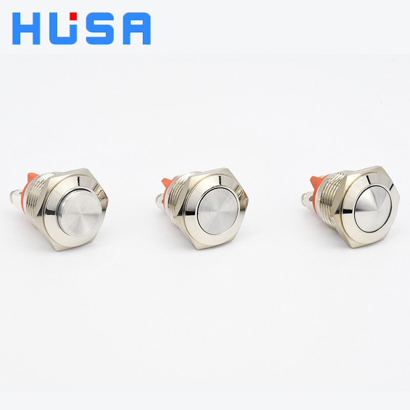 16mm Momentary 1NC Ball sphere Head Push Button Switch  Self Return Waterproof Metal Push Button Switch