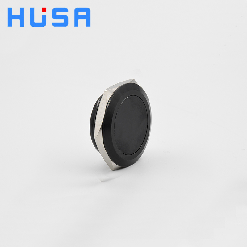 HUSA Ultra Thin 30mm Low Voltage Switch Button Safety Metal Short Touch Switch 220v Momentary Explosion Proof Push Button Switch